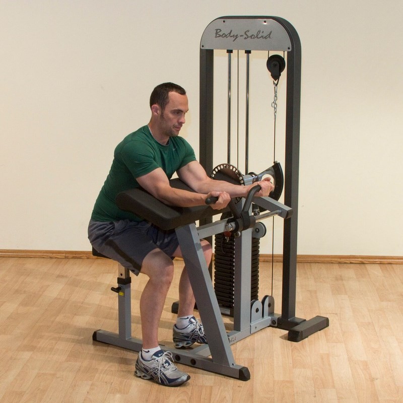 BODYSOLID PRO SELECT BICEPS & TRICEPS MACHINE GCBTSTK
