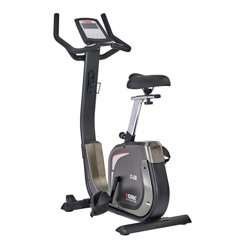 york fitness lc upright exercise bike